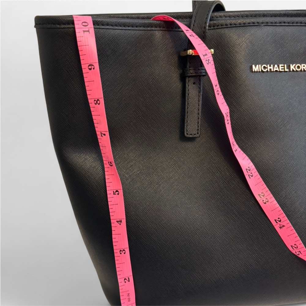 Michael Kors Black Saffiano Leather Tote Bag - Picture 5 of 6